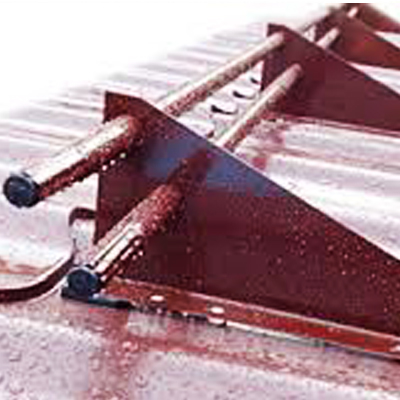 Снегозадержатель Русь трубчатый D25М 3 опоры, 3м, цвет красно коричневый.jpg_product_product